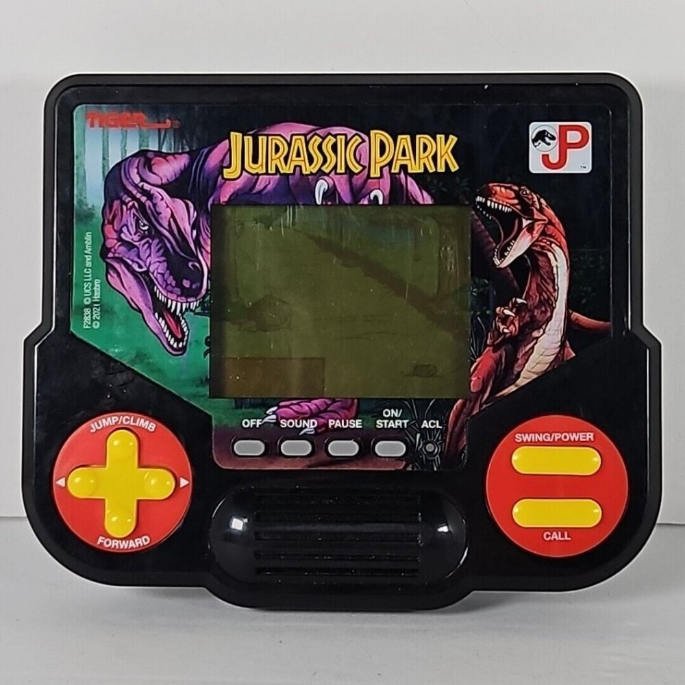 2021 Jurassic Park Handheld Video Game Tim Lex Dr Alan Grant Electronic LCD